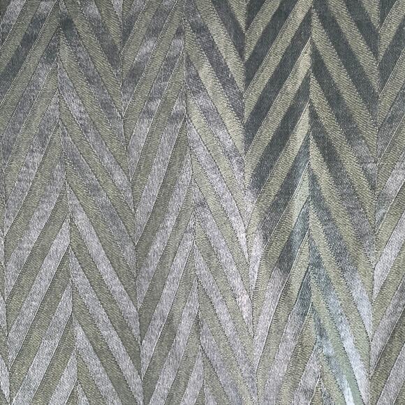 Size 32 Green Herringbone Jacquard Linen Silk Cropped Casual Pants - Picture 2 of 9